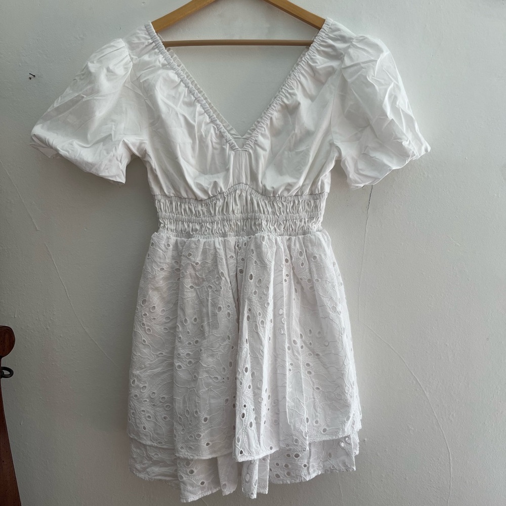 Lilly Pulitzer Axelle Eyelet Romper Resort White Size 8 Bridal Vacation